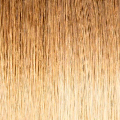 A close-up image of the luxurious Weft 20 Inch Hair Extensions in a beautiful chestnut brown color, showcasing the seamless integration and natural look of the high-quality human hair strands
