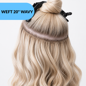 Weft 20 Inch Hair Extensions Wavy