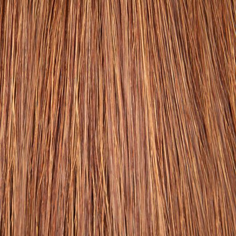K-Tip 20 inch hair extensions in dark brown, straight and natural-looking for added length and volume