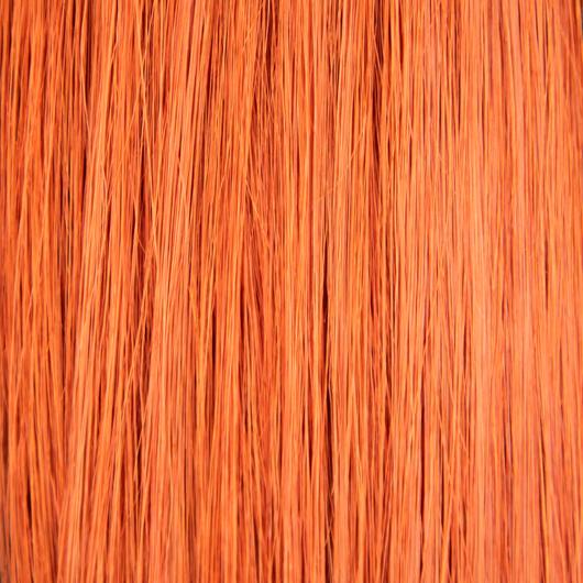 Long, straight black hair extensions, 20 inches in length, packaged as tape-in extensions