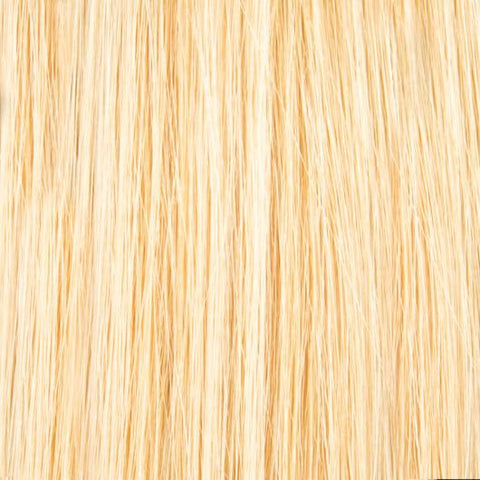 Long, 20 inch weft hair extensions in a natural shade
