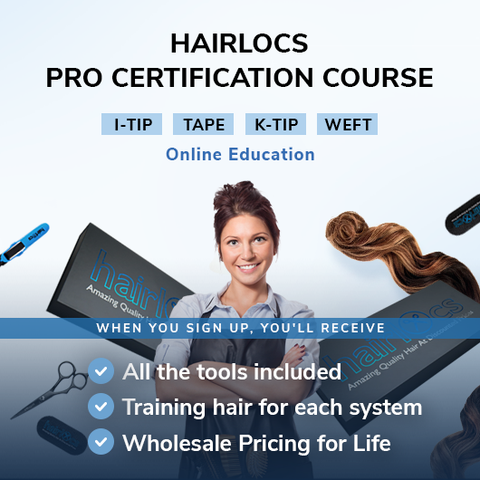 Hairlocs Pro Certification course materials and training tools for professionals