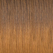 Long, silky I-Tip 20 inch hair extensions in a natural black color