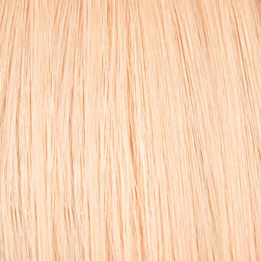 Long, flowing K-Tip 20 Inch Hair Extensions in brown, perfect for adding volume and length to your hair